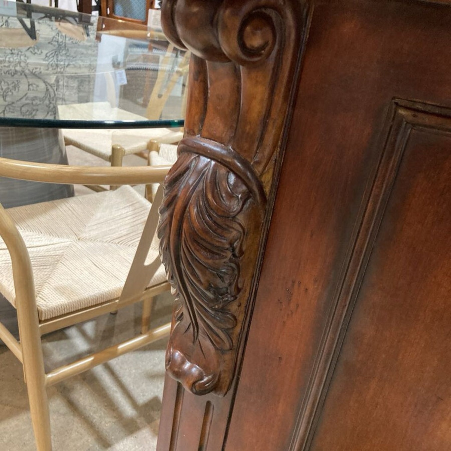 Eastern Legends Marble Top Demilune Bar - image-7