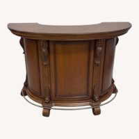 Eastern Legends Marble Top Demilune Bar