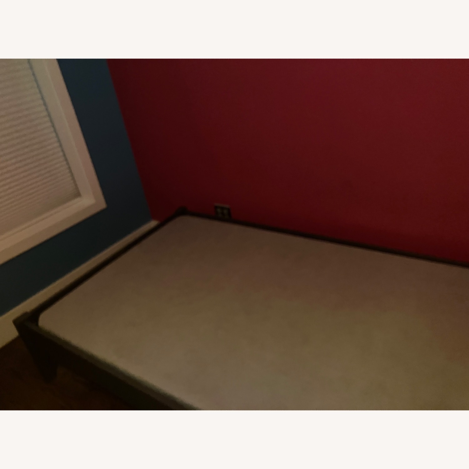 Dark Gray Wood Twin Bed - image-5