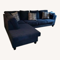Bob's Discount Furniture Blue 2 Piece Sectional