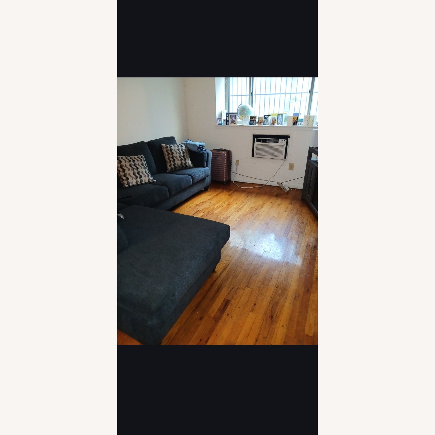 Bob's Discount Furniture Blue 2 Piece Sectional - image-2