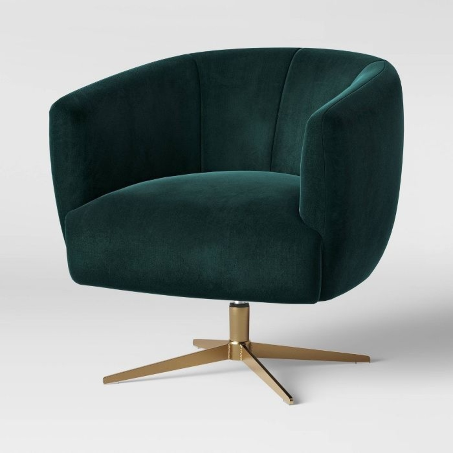 Target Morpho Swivel Forest Green Velvet Chair - image-4