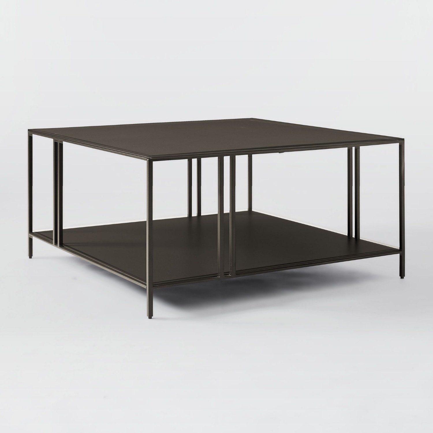 West Elm Profile Black Iron Coffee Table - image-5