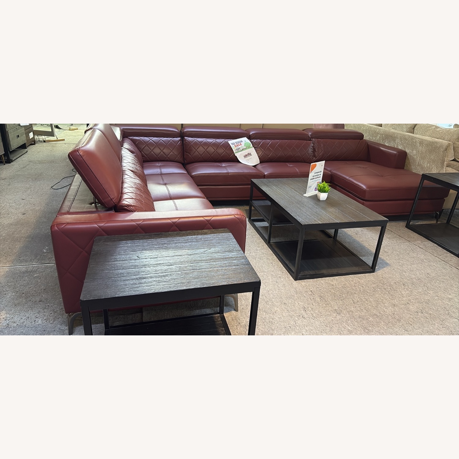 Rooms To Go Via Sorrento Red 4 Pc Sectional - image-6