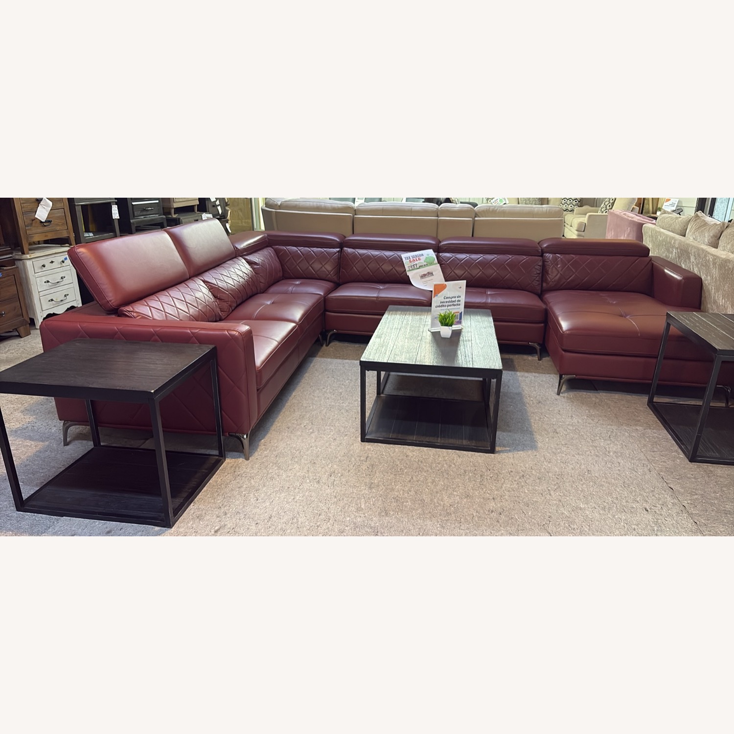 Rooms To Go Via Sorrento Red 4 Pc Sectional - image-5