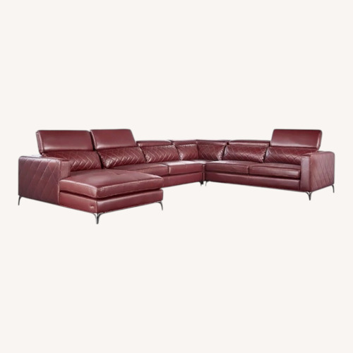 Used Rooms To Go Via Sorrento Red 4 Pc Sectional for sale on AptDeco