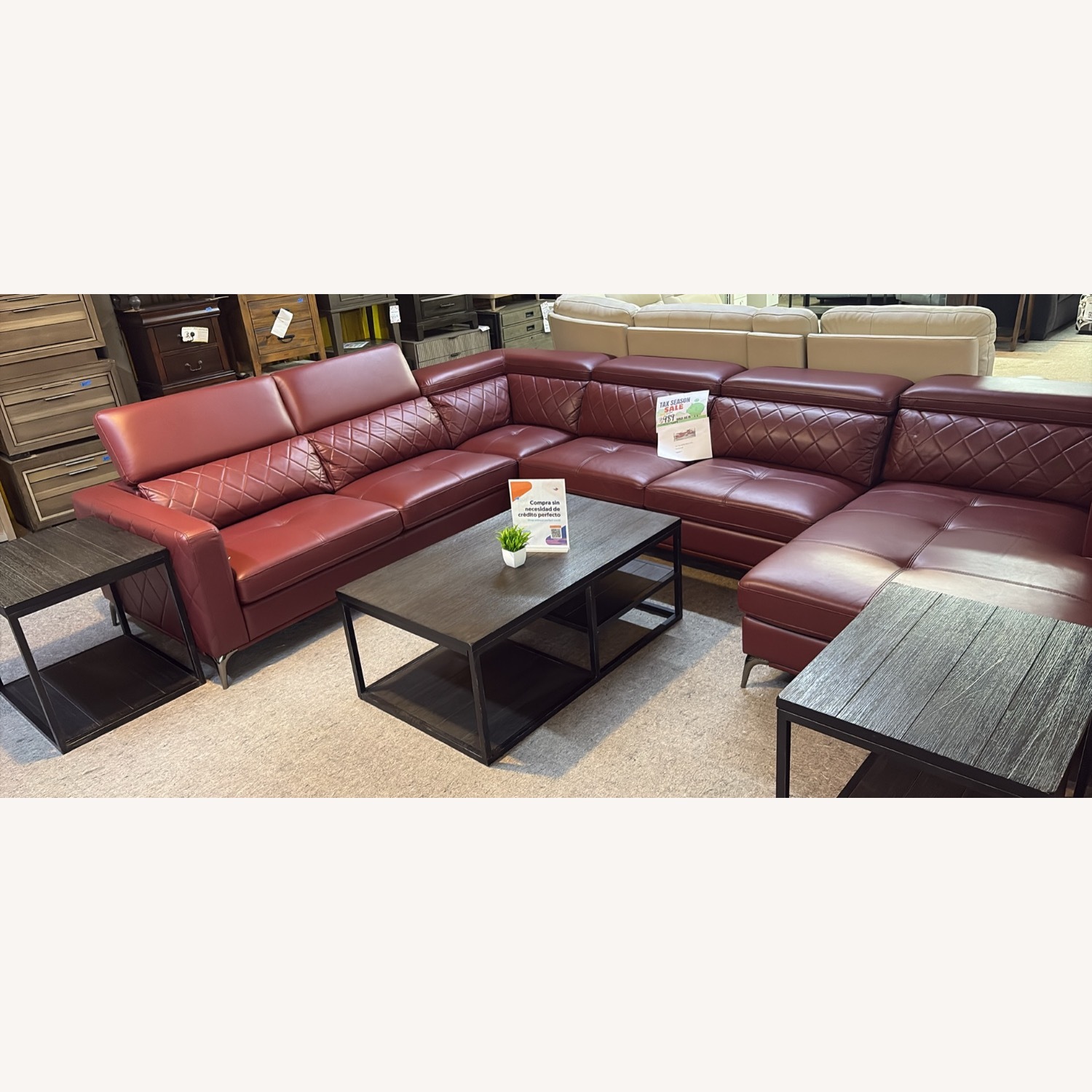 Rooms To Go Via Sorrento Red 4 Pc Sectional - image-7