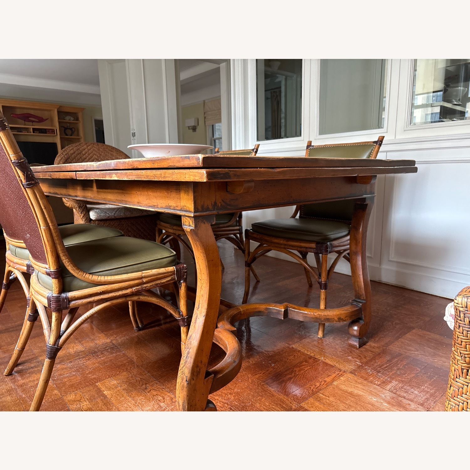 Henredon Avignon Light Brown Wood Dining Table - image-2