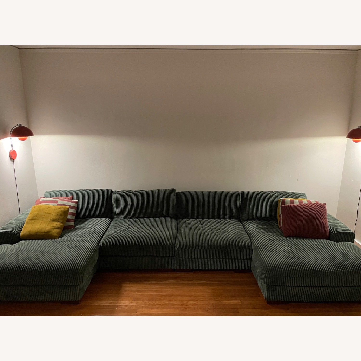 Wayfair Latitude Run Green Fabric 3+ Seater Sofa - image-4