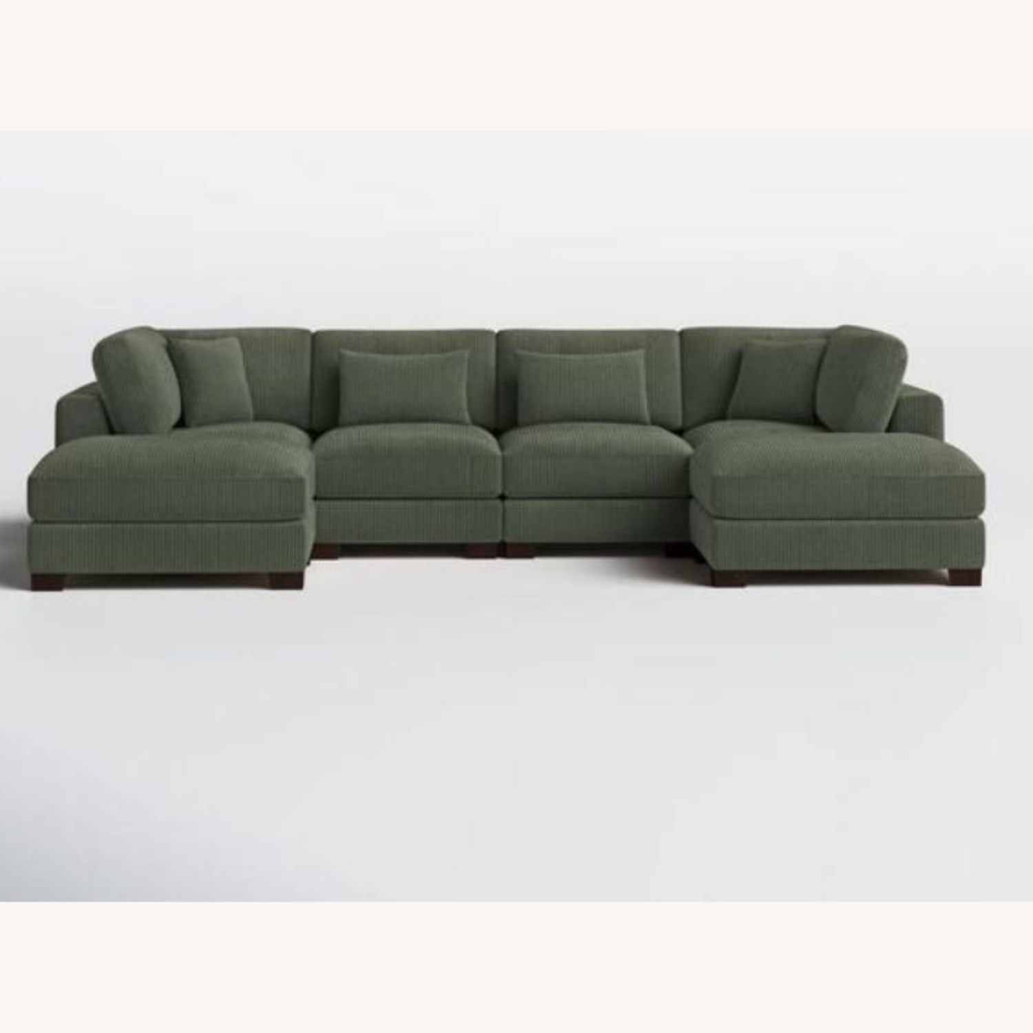 Wayfair Latitude Run Green Fabric 3+ Seater Sofa - image-5
