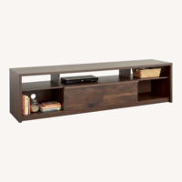 Wayfair Wade Logan Dark Brown Wood Media Storage
