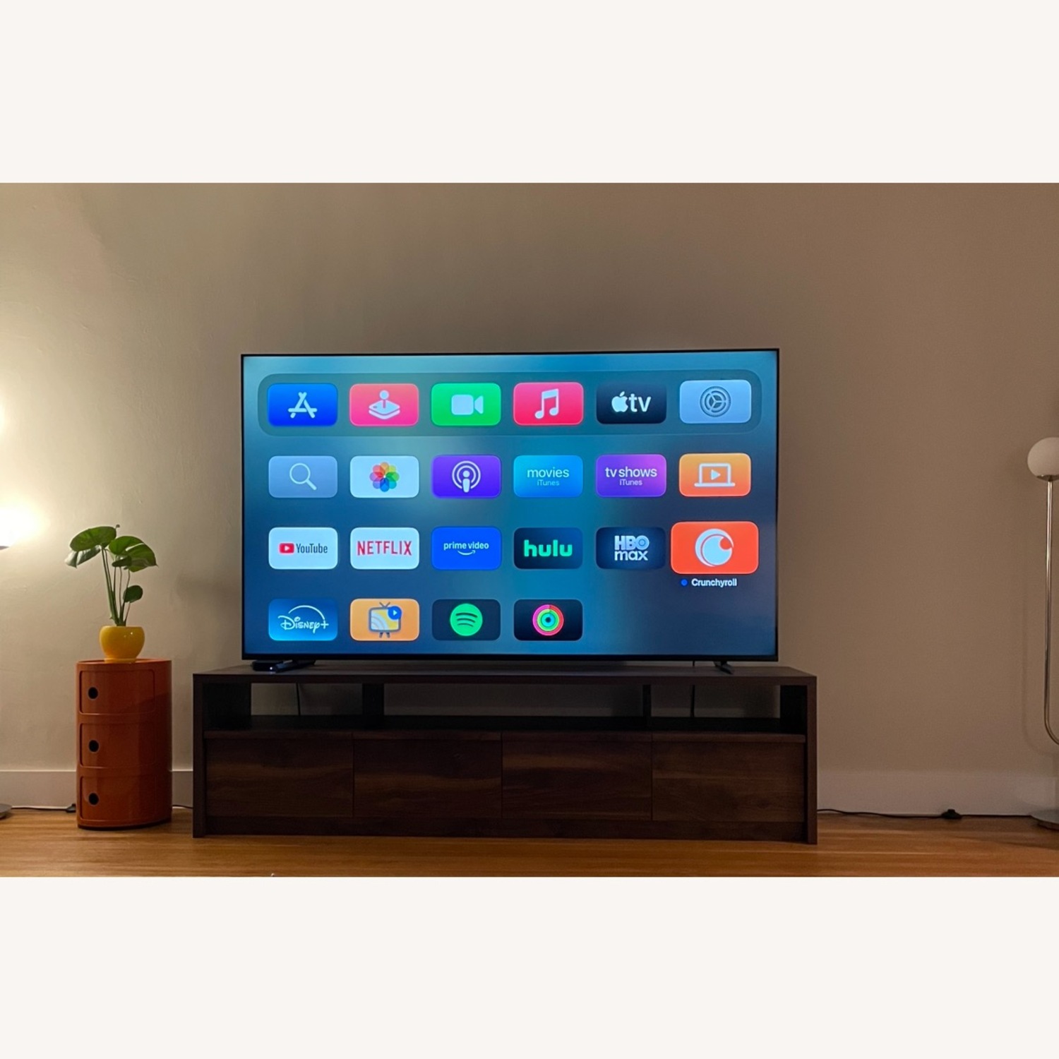 Wayfair Wade Logan Dark Brown Wood Media Storage - image-1