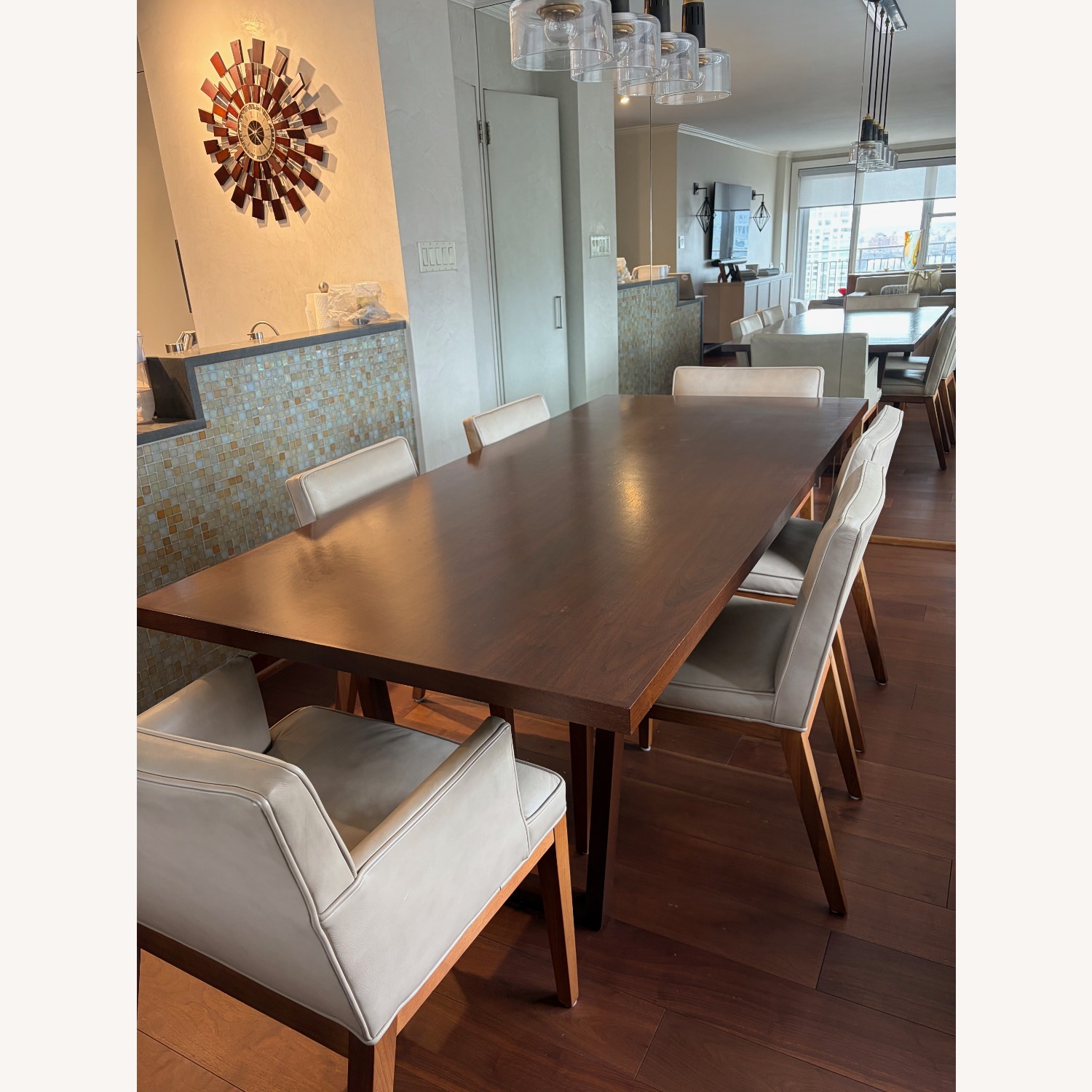 Room & Board Dark Brown Wood Dining Set - image-3