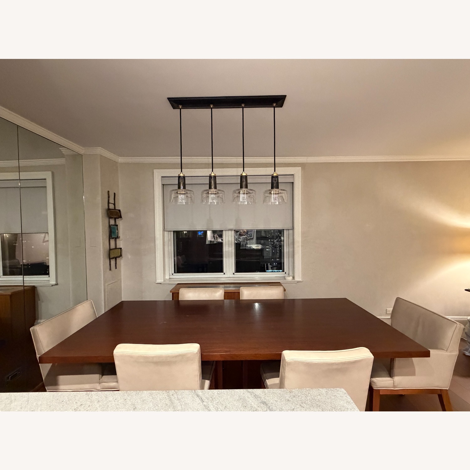 Room & Board Dark Brown Wood Dining Set - image-1