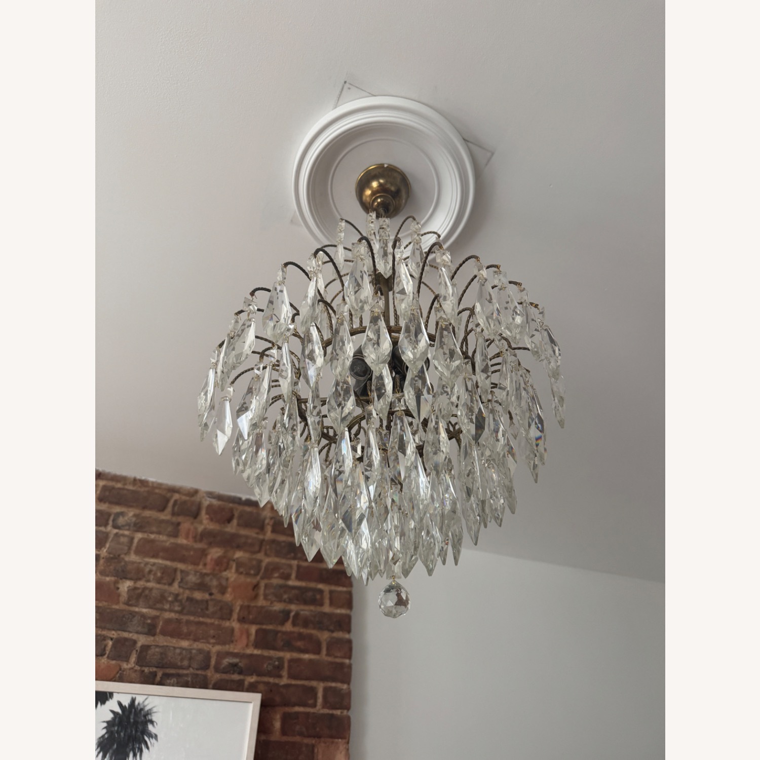 Antique Gold Chandelier - image-2