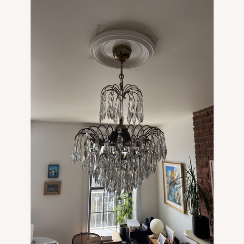 Used Antique Gold Chandelier for sale on AptDeco