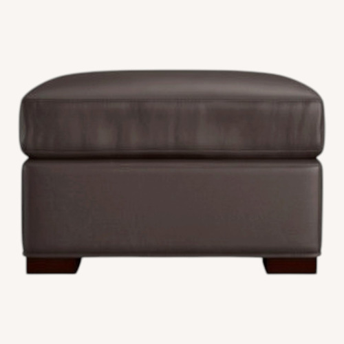 Used Leather Ottoman for sale on AptDeco