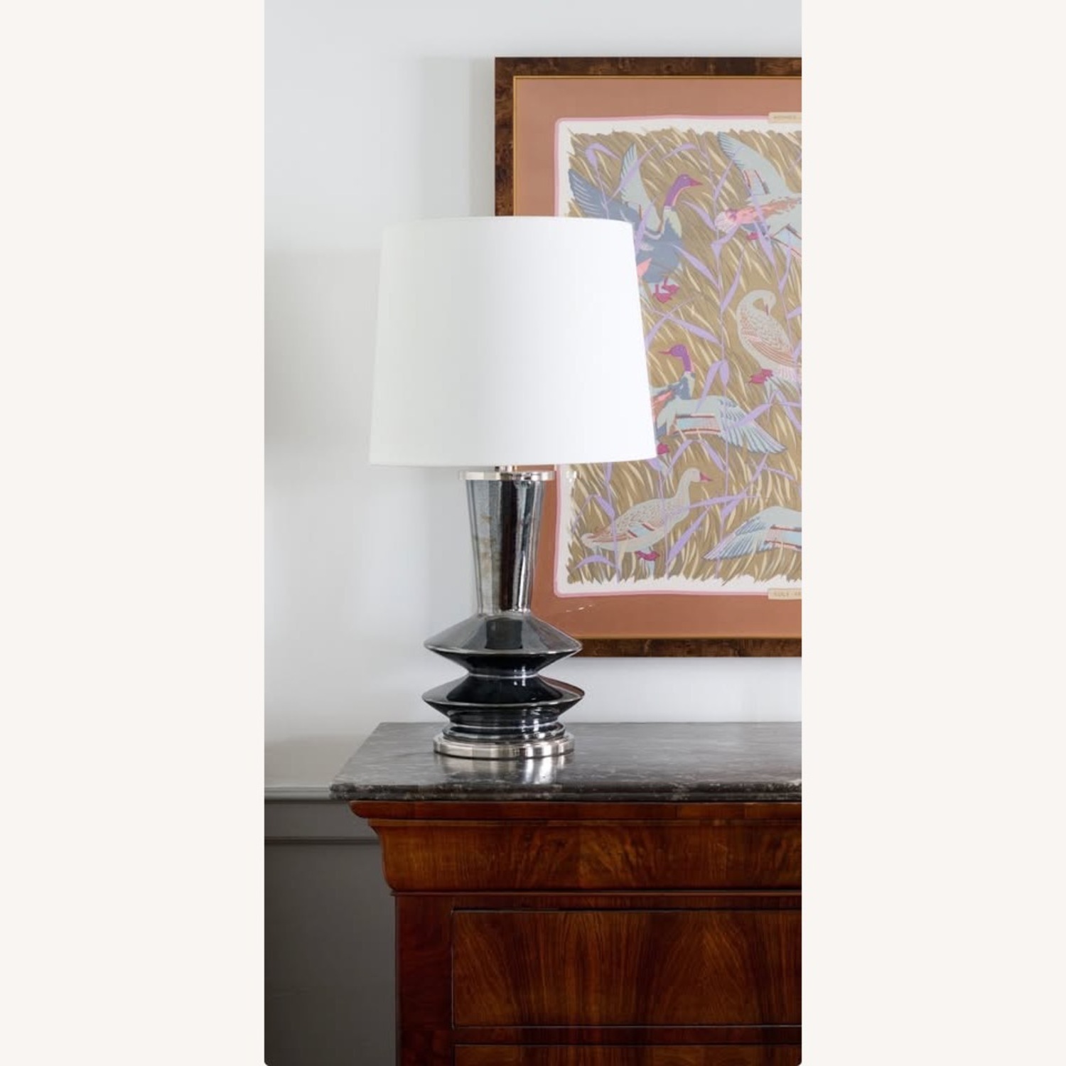 Black Pearl Table Lamps with Lampshades - image-2