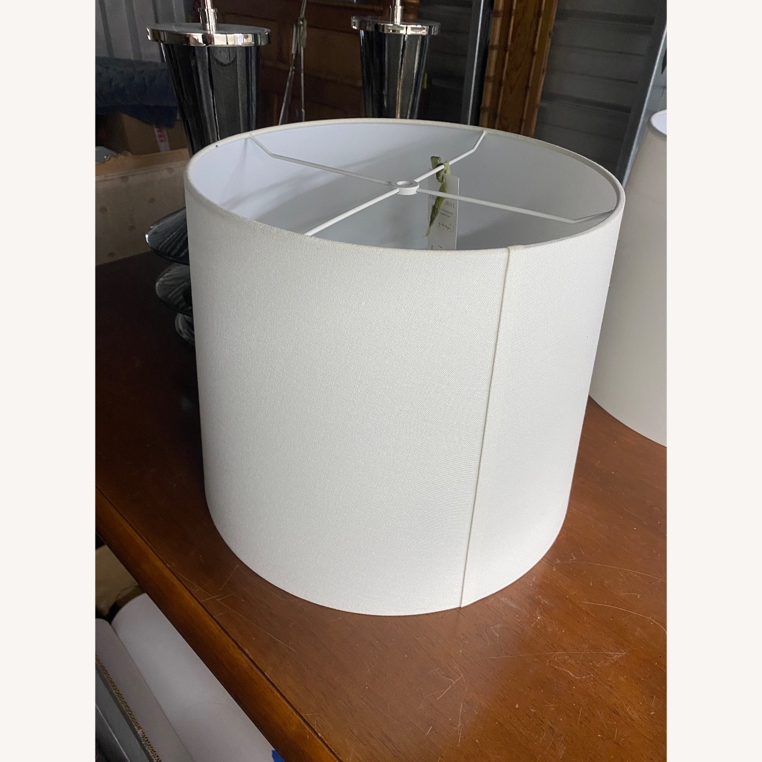 Black Pearl Table Lamps with Lampshades - image-4