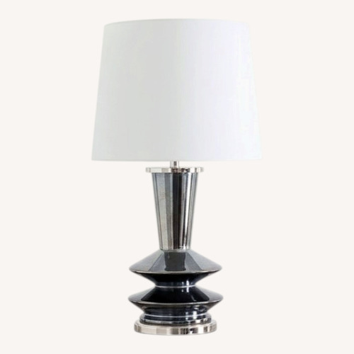 Used Black Pearl Table Lamps with Lampshades for sale on AptDeco