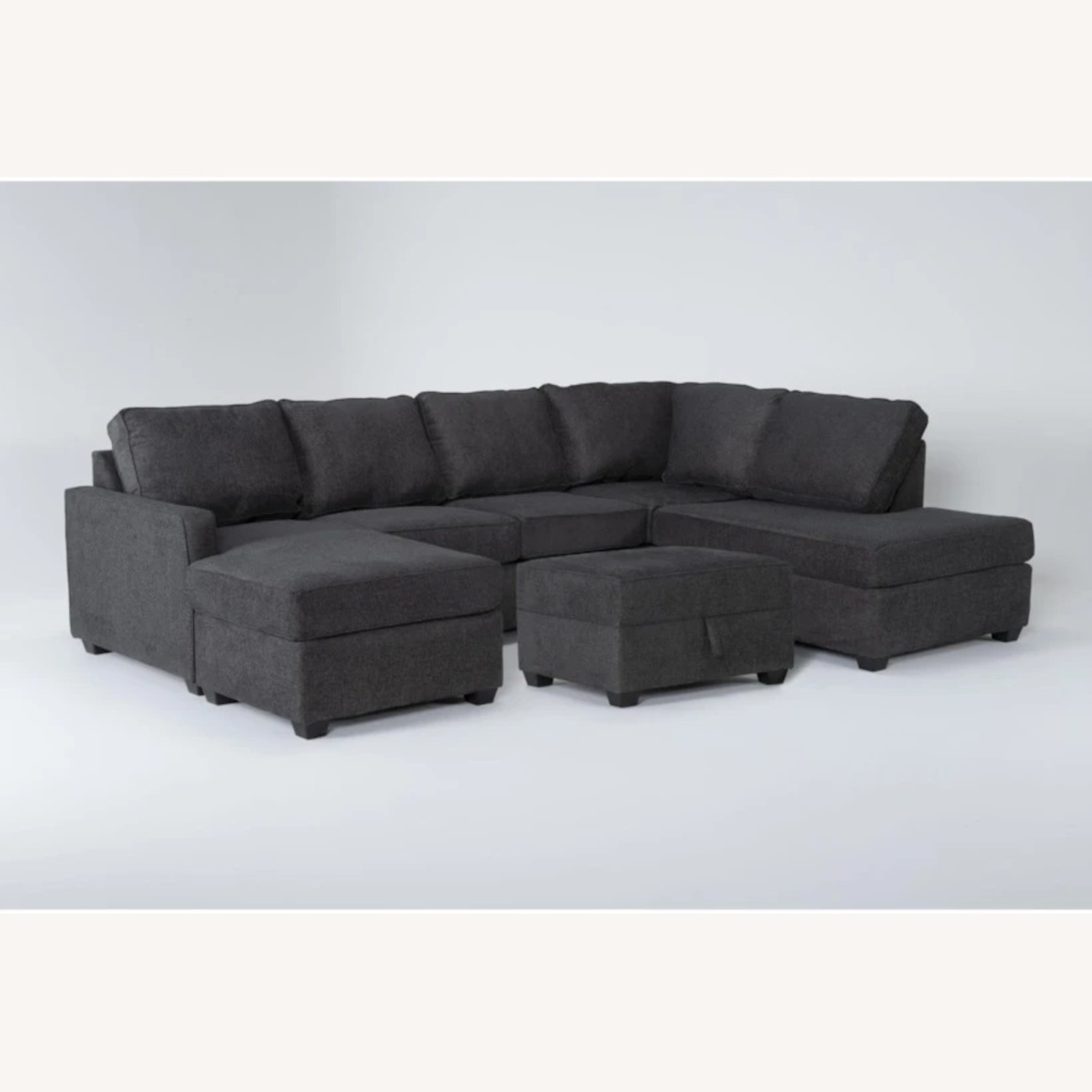 2 Piece U-Shaped Sectional & Ottoman - image-4