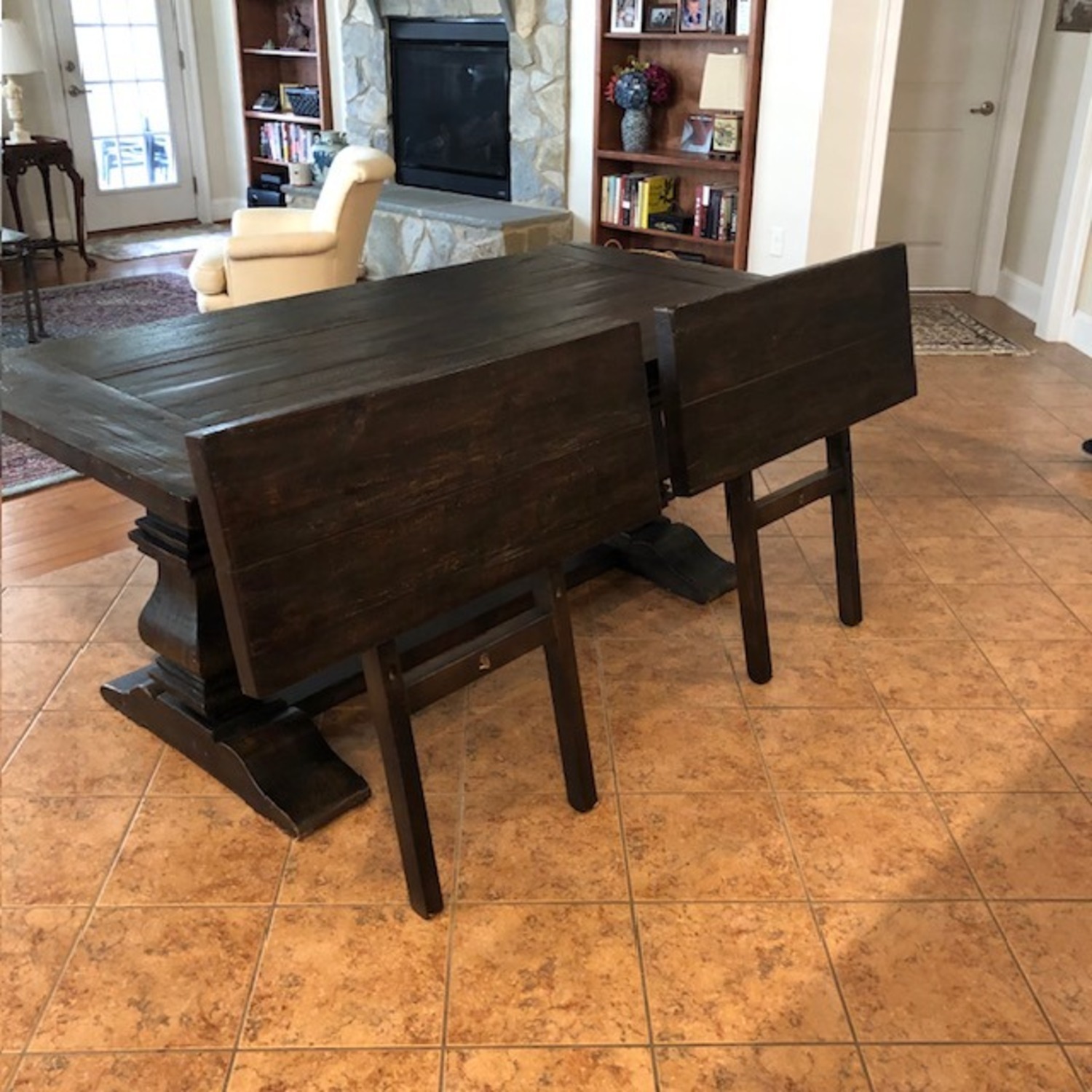 Restoration Hardware Salvaged Wood Dining Table - image-2