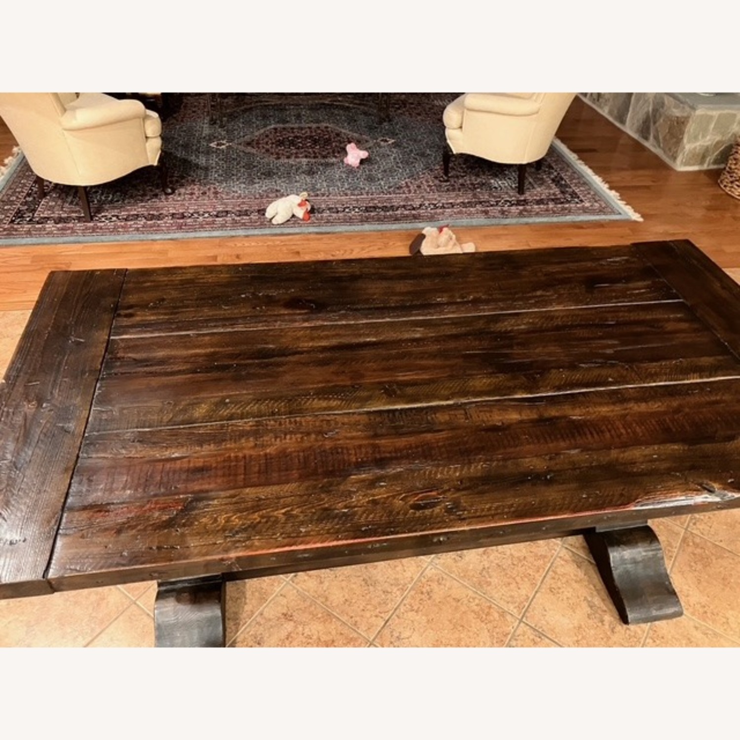 Restoration Hardware Salvaged Wood Dining Table - image-5