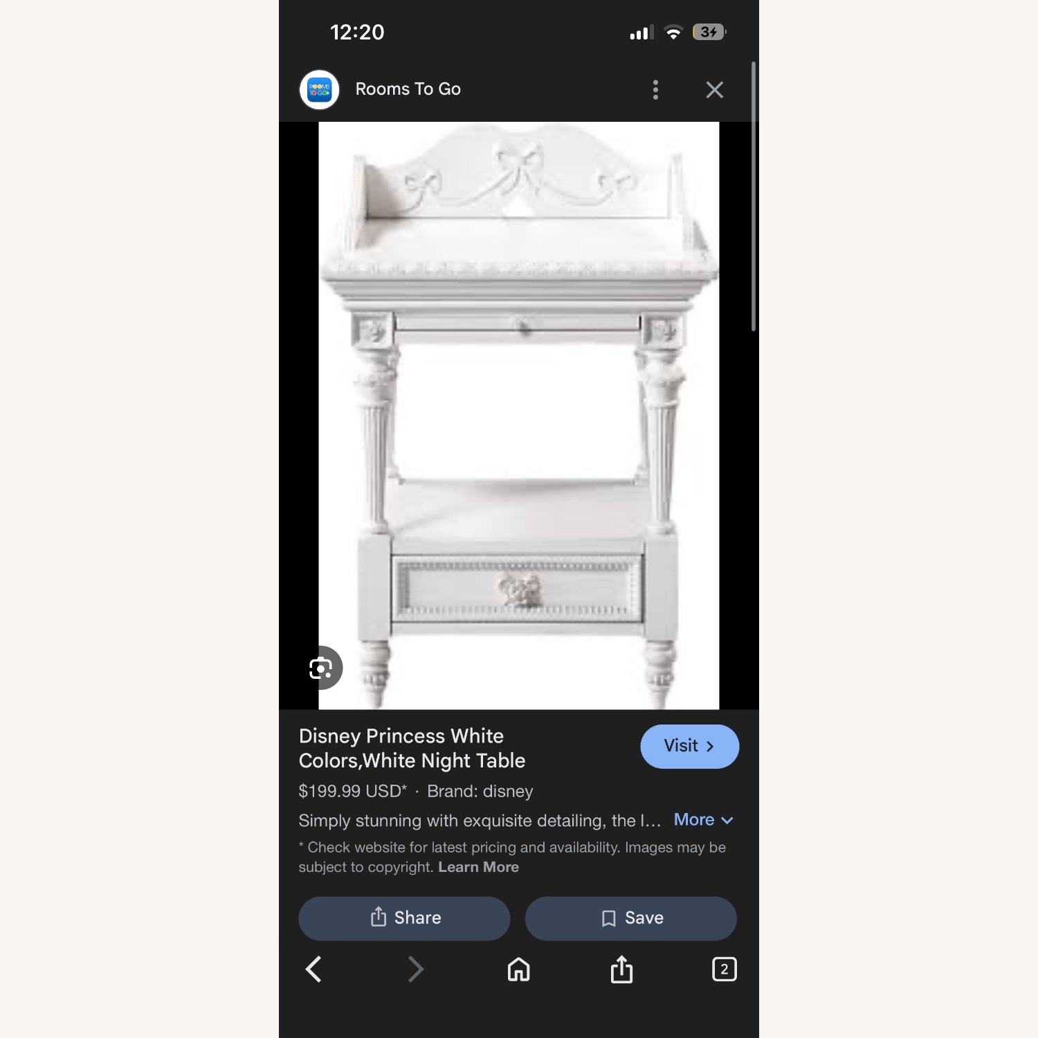 Disney Princess Nightstand - image-5