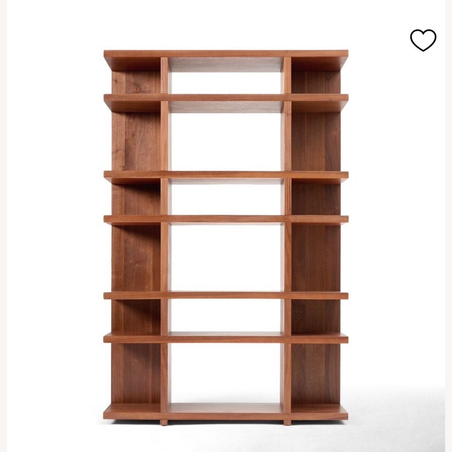 West Elm Wallace Dark Brown Wood Bookcase - image-1