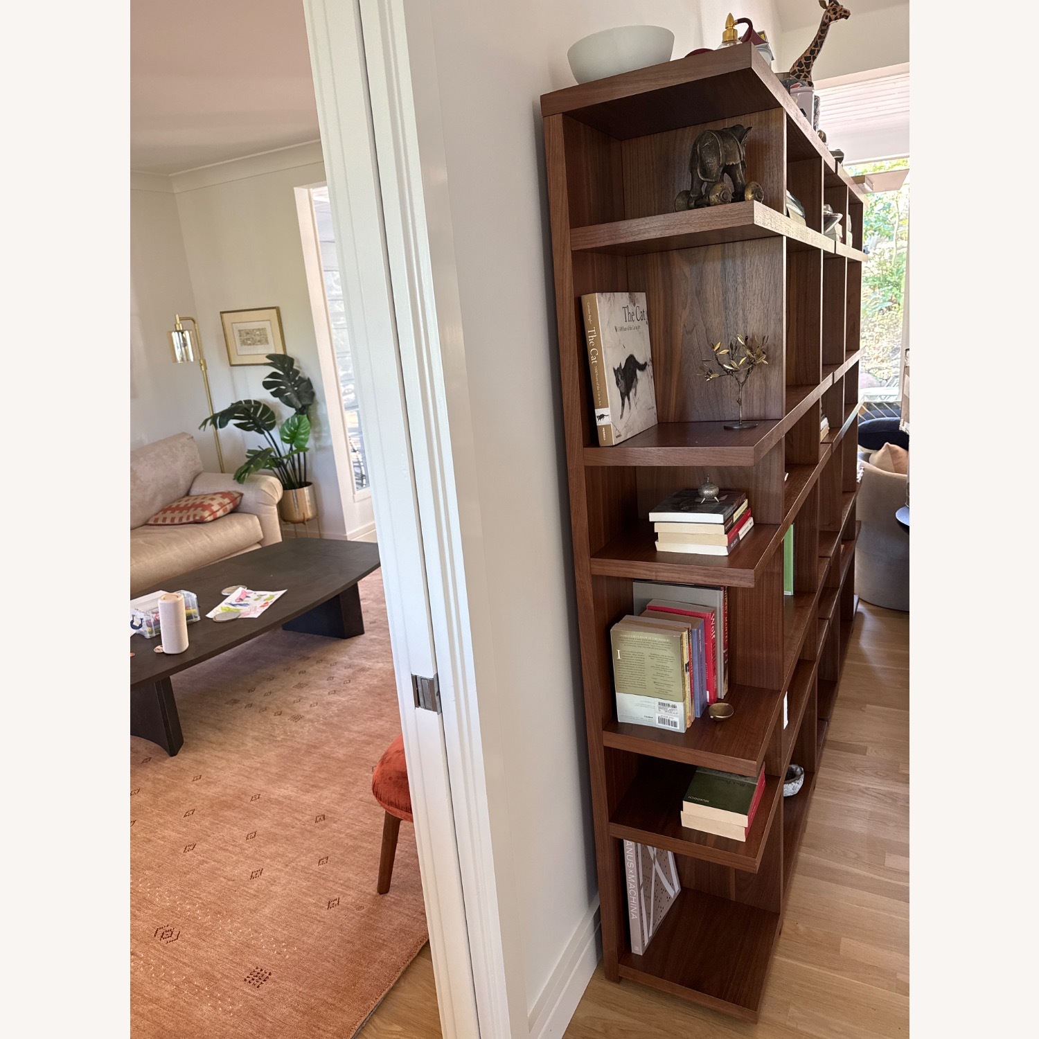 West Elm Wallace Dark Brown Wood Bookcase - image-3