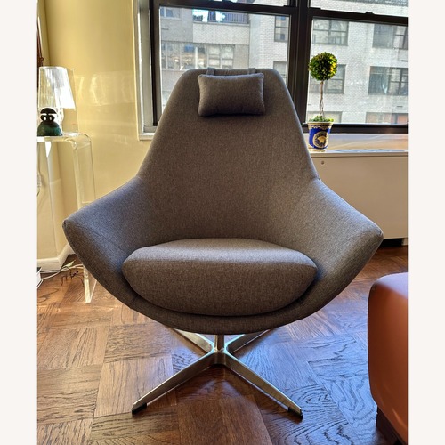 Used Modani Kendra Dark Gray Fabric Armchair for sale on AptDeco