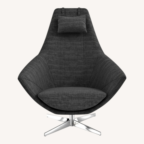 Used Modani Kendra Dark Gray Fabric Armchair for sale on AptDeco