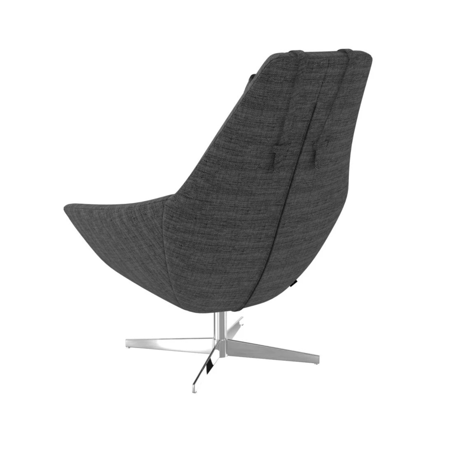 Modani Kendra Dark Gray Fabric Armchair - image-6