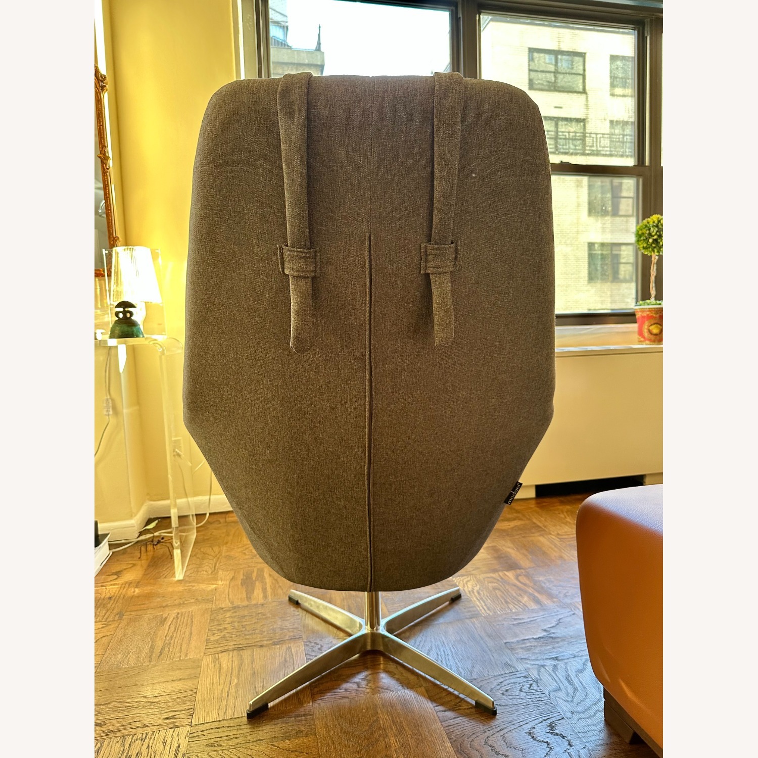 Modani Kendra Dark Gray Fabric Armchair - image-4