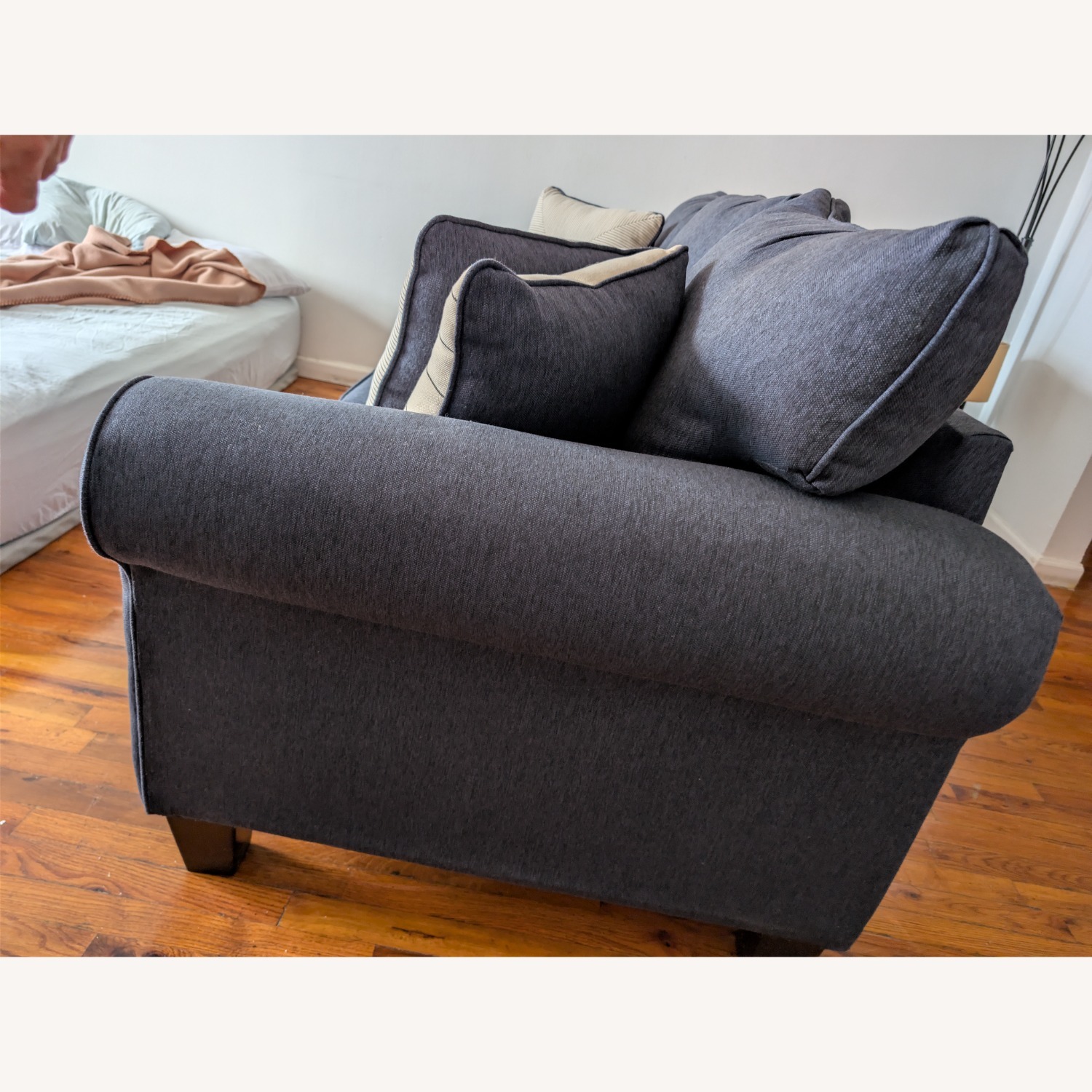 McKinley Blue Sleeper Sofa - image-3