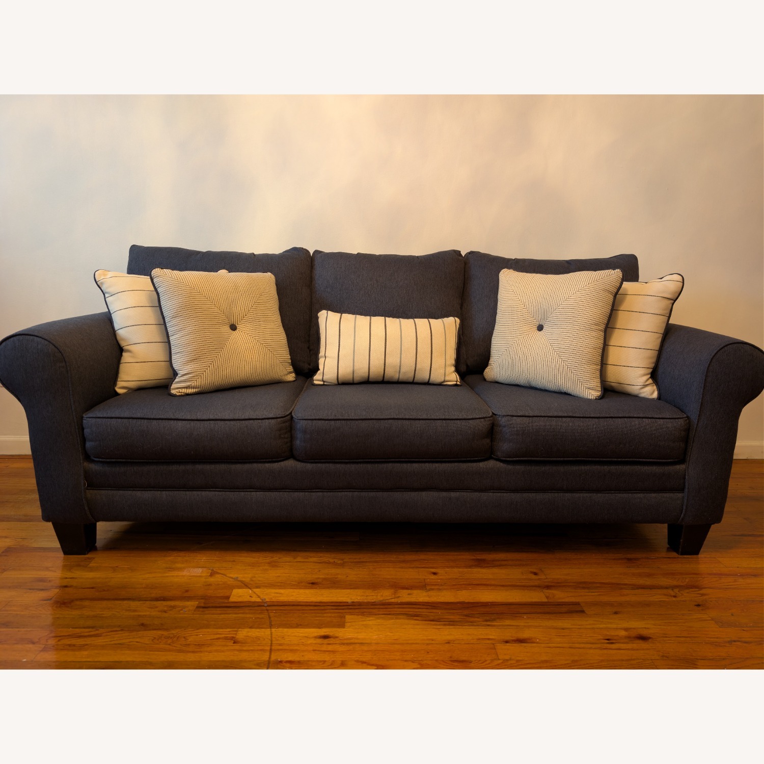 McKinley Blue Sleeper Sofa - image-1