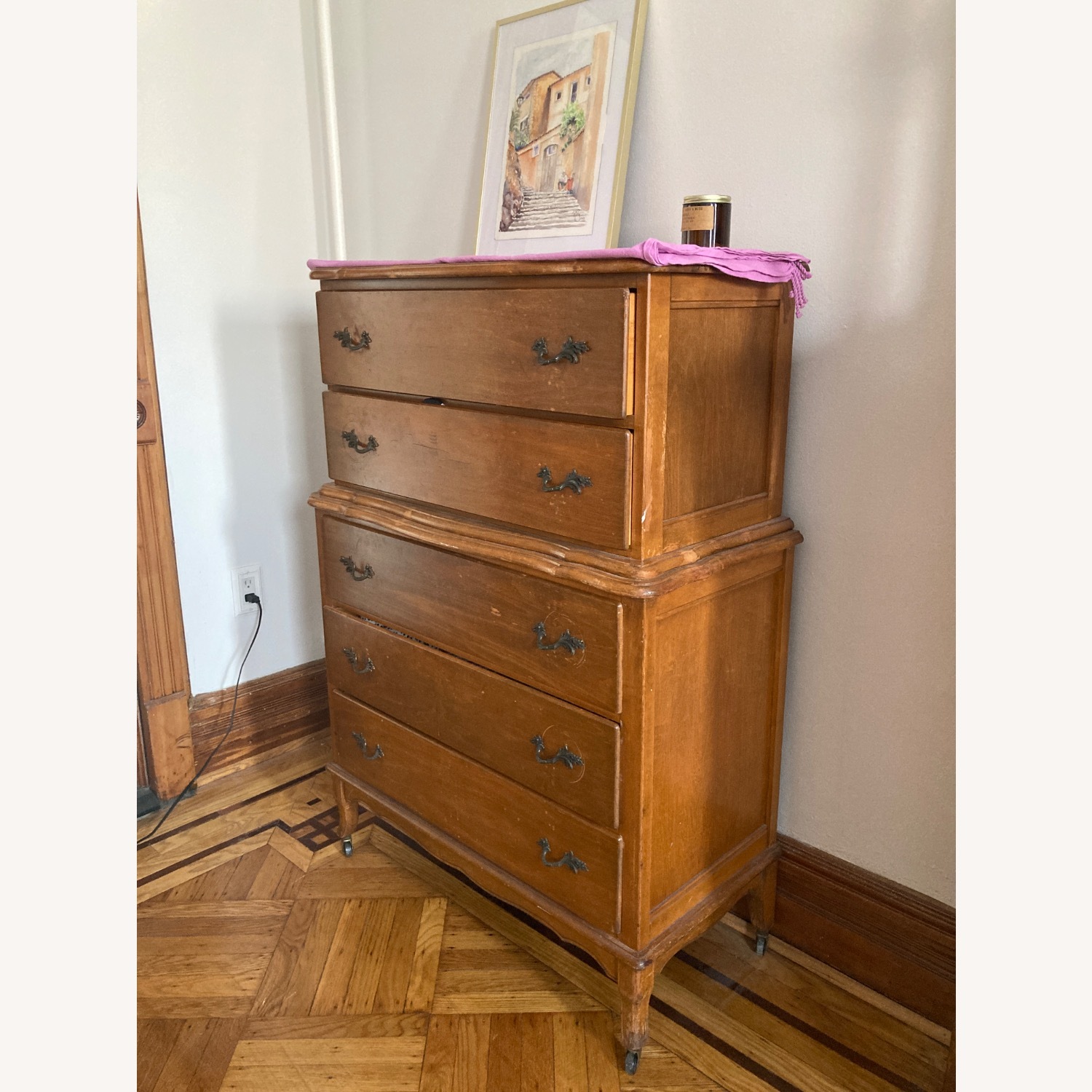 Vintage Wooden Dresser - image-2