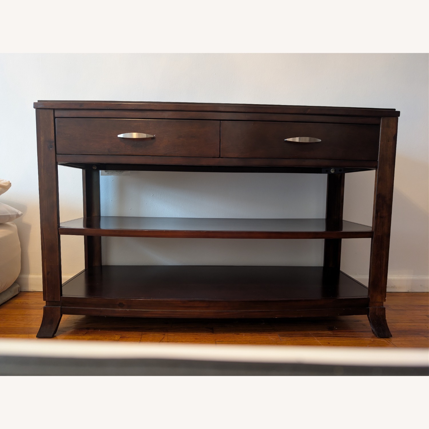 Console Table Lightweight W 2 Drawers  - image-1