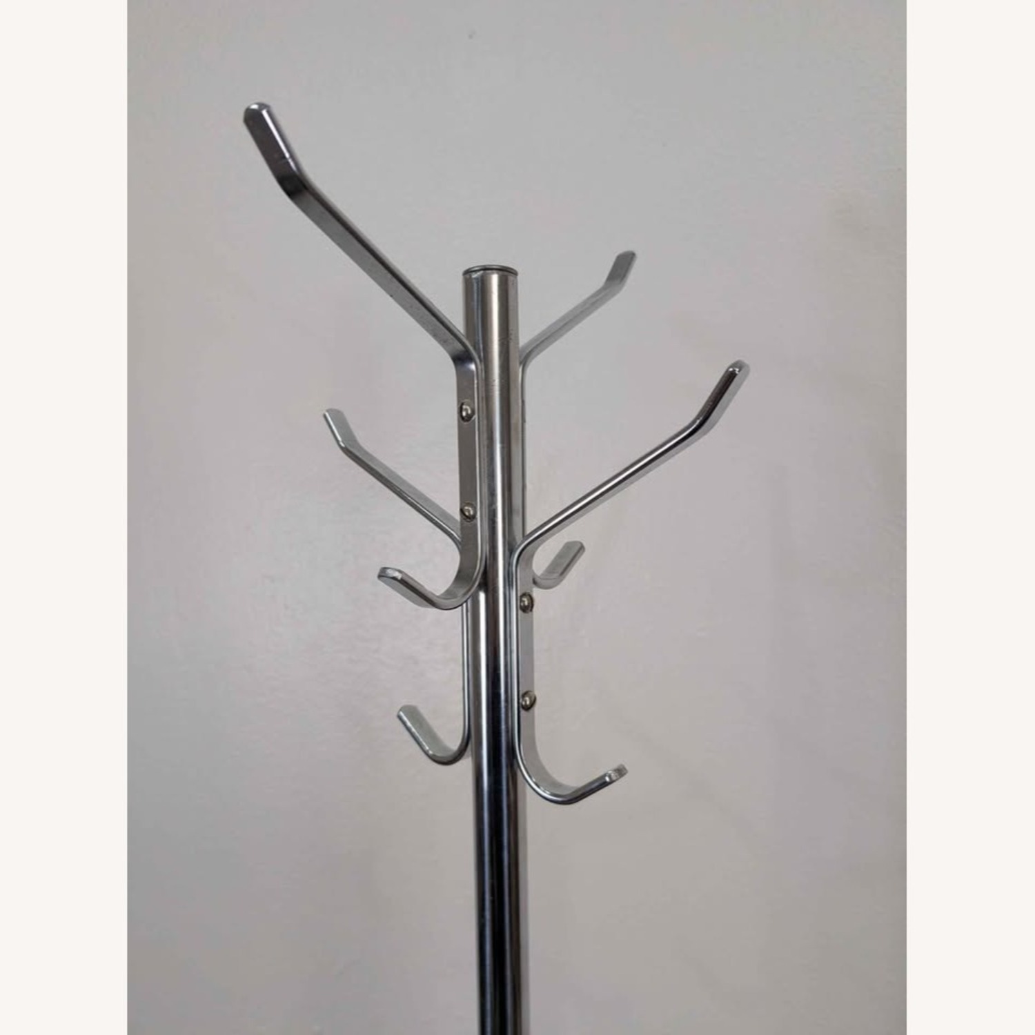 MCM Bauhaus Style Chrome & Rosewood Coat Rack - image-4