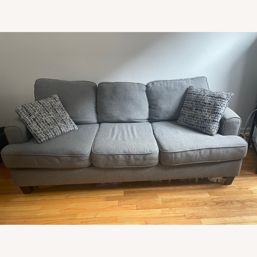 Used Raymour & Flanigan Gray Alphie Sofa for sale on AptDeco