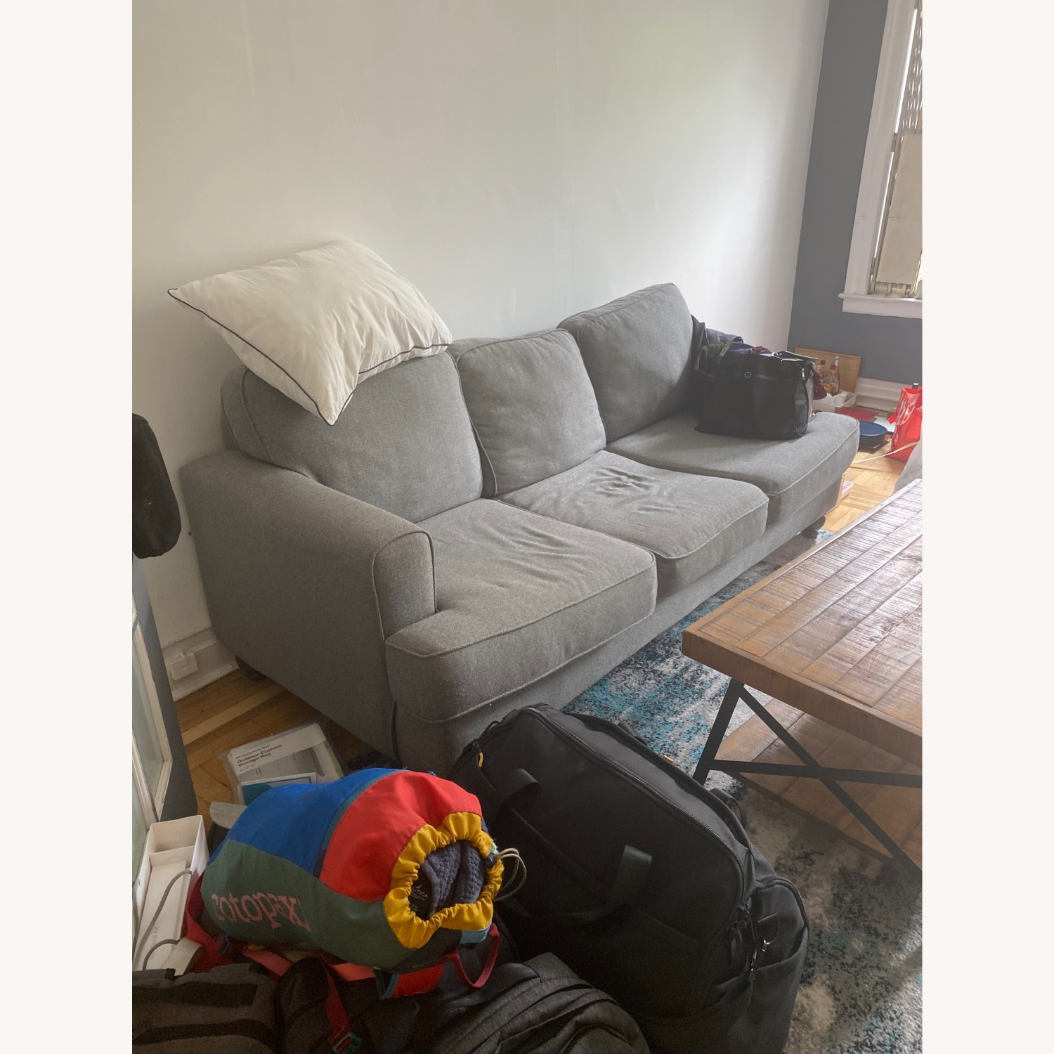 Raymour & Flanigan Gray Alphie Sofa - image-3