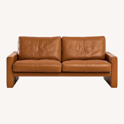 Used Stylish Sofa in Top Quality Leather for sale on AptDeco