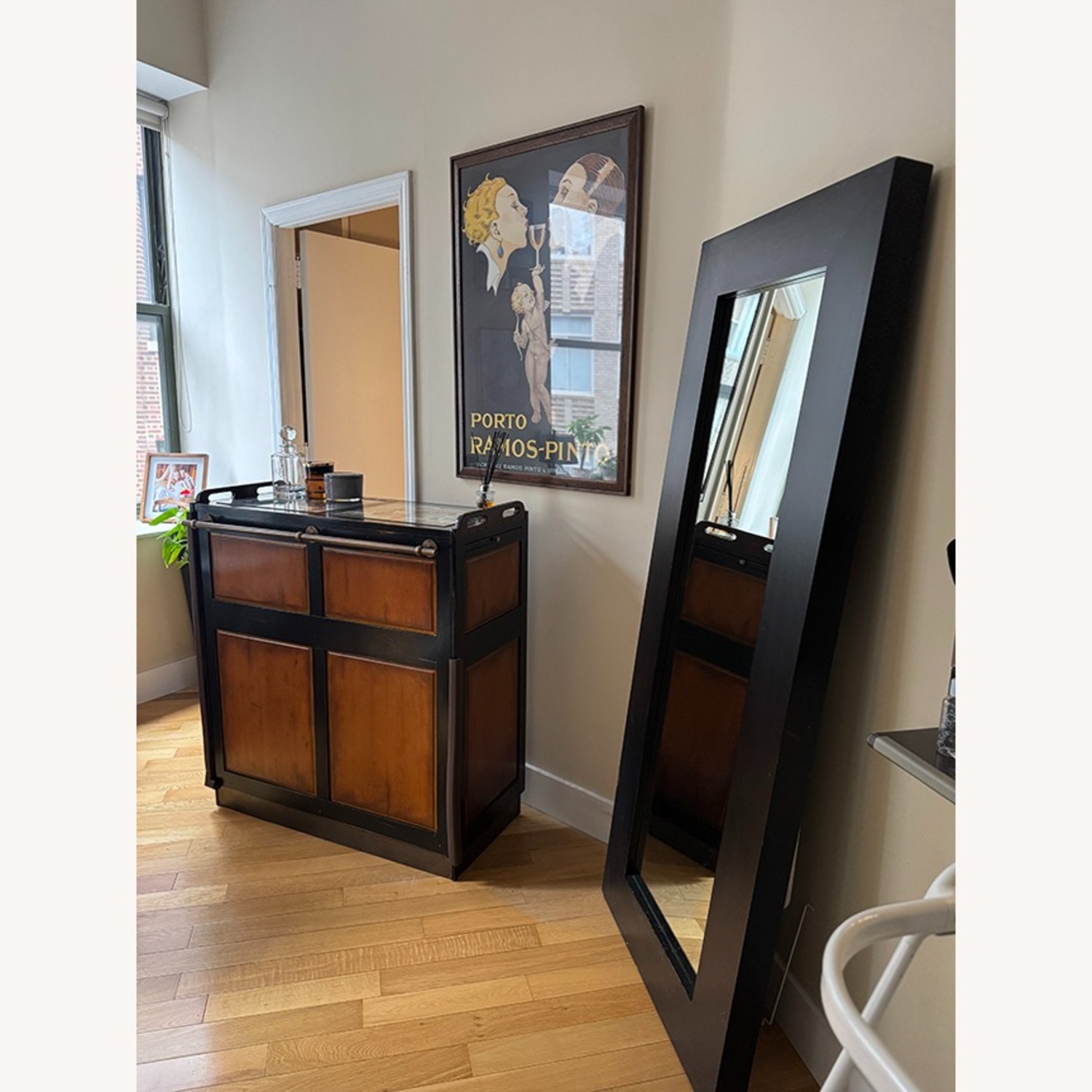 Black Wood Bar Cart - image-4