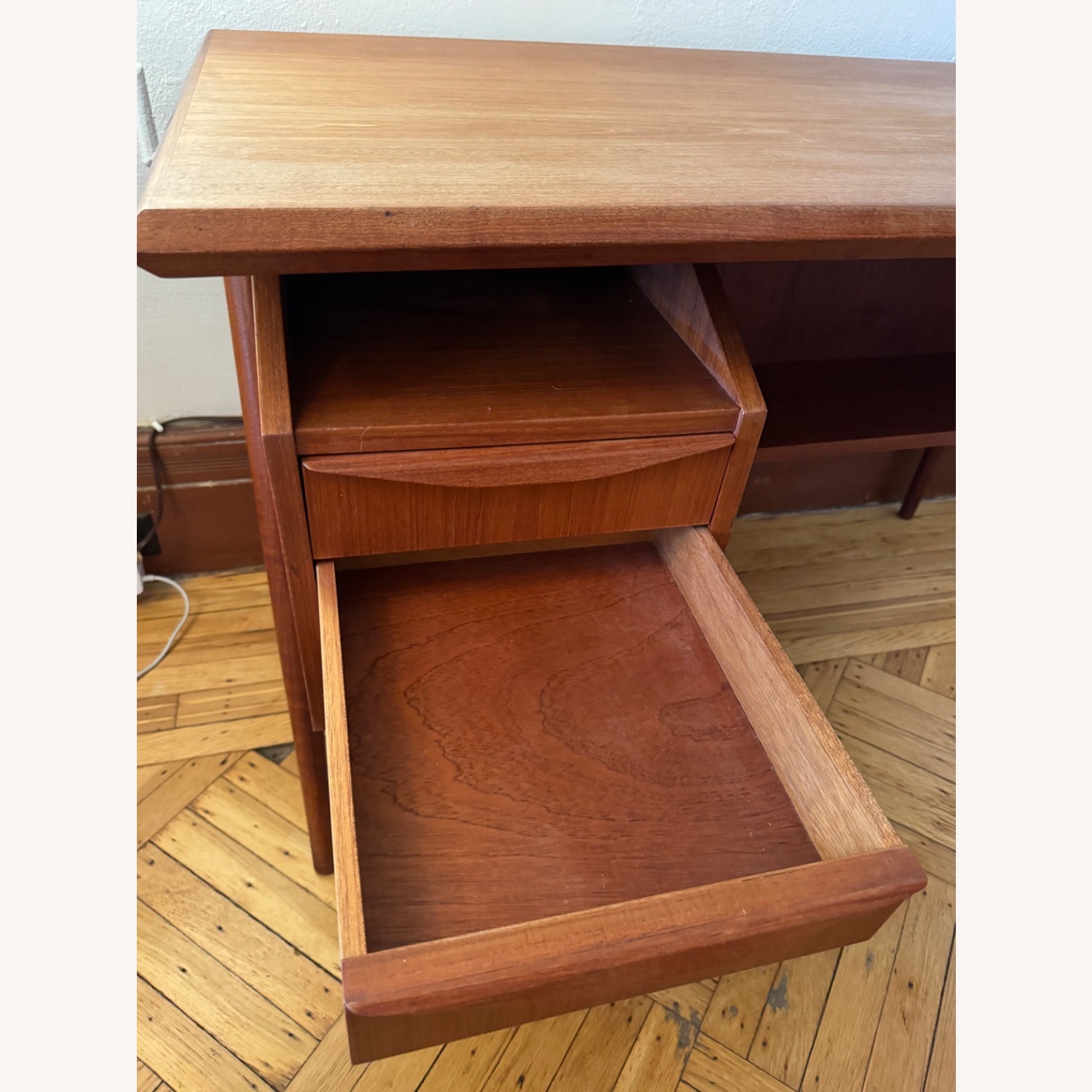 Danish Mid-Century Modern Teak Desk - 1960s - image-5