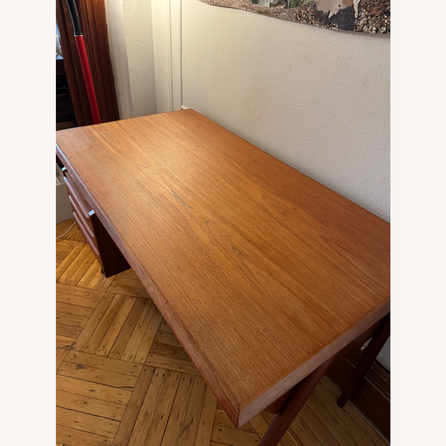 Danish Mid-Century Modern Teak Desk - 1960s - image-3