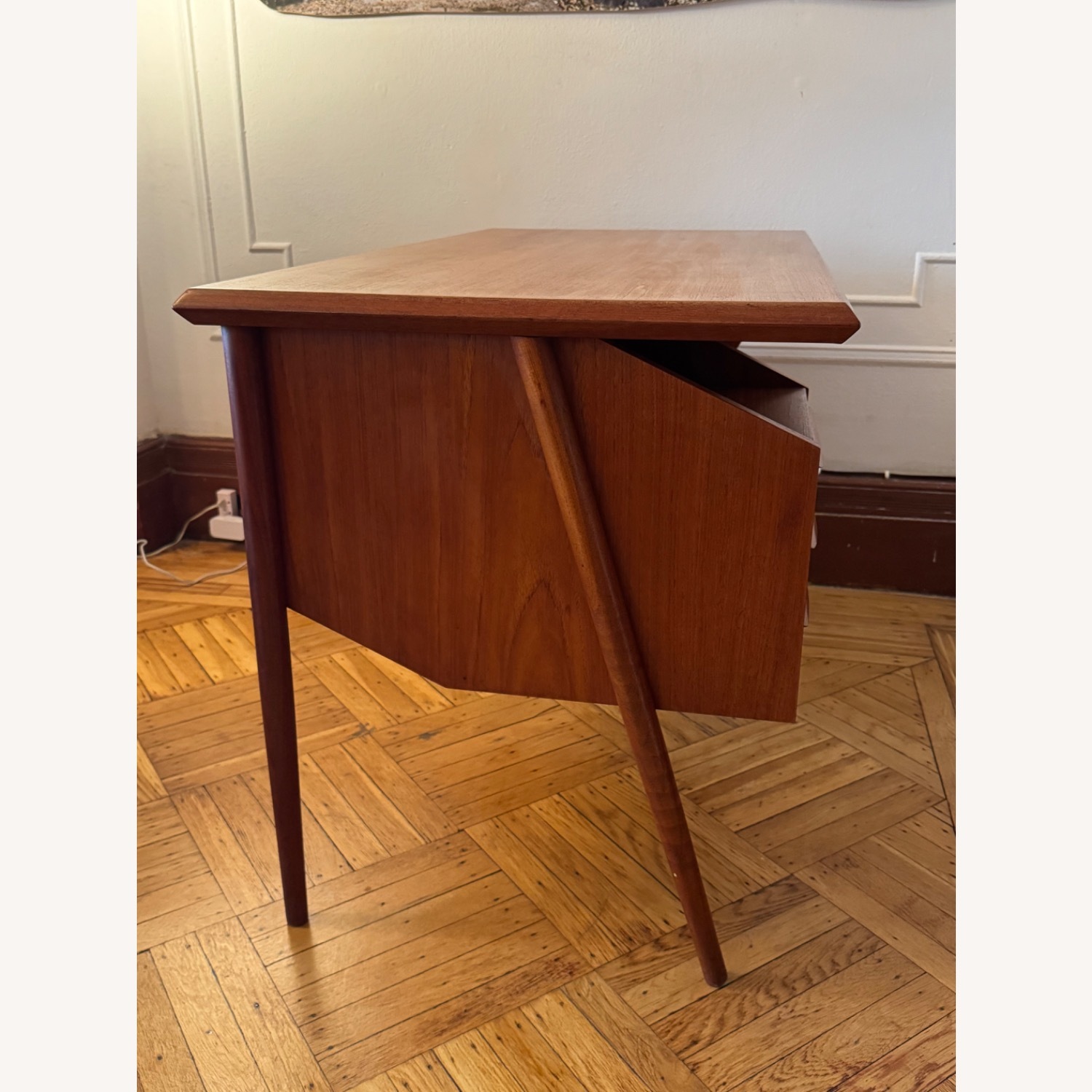 Danish Mid-Century Modern Teak Desk - 1960s - image-8