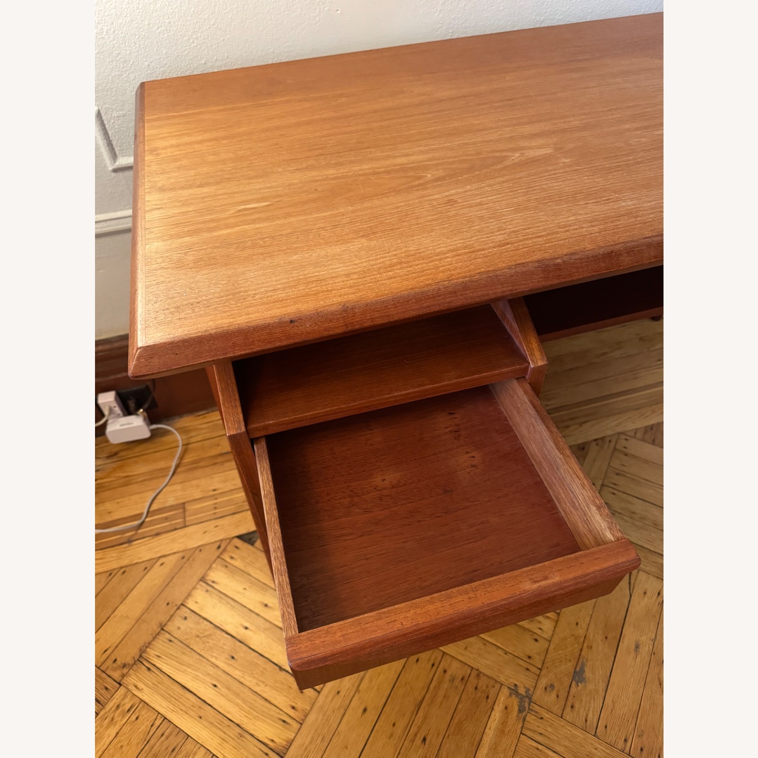 Danish Mid-Century Modern Teak Desk - 1960s - image-4
