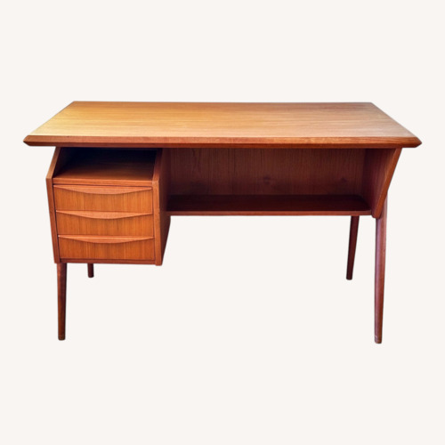 Used Danish Mid-Century Modern Teak Desk - 1960s for sale on AptDeco