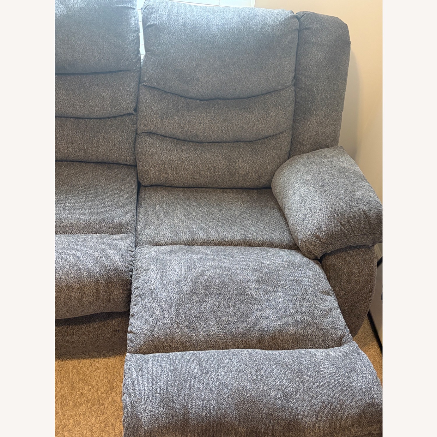 Tulen Modern Manual Pull Tab Reclining Sofa - image-5