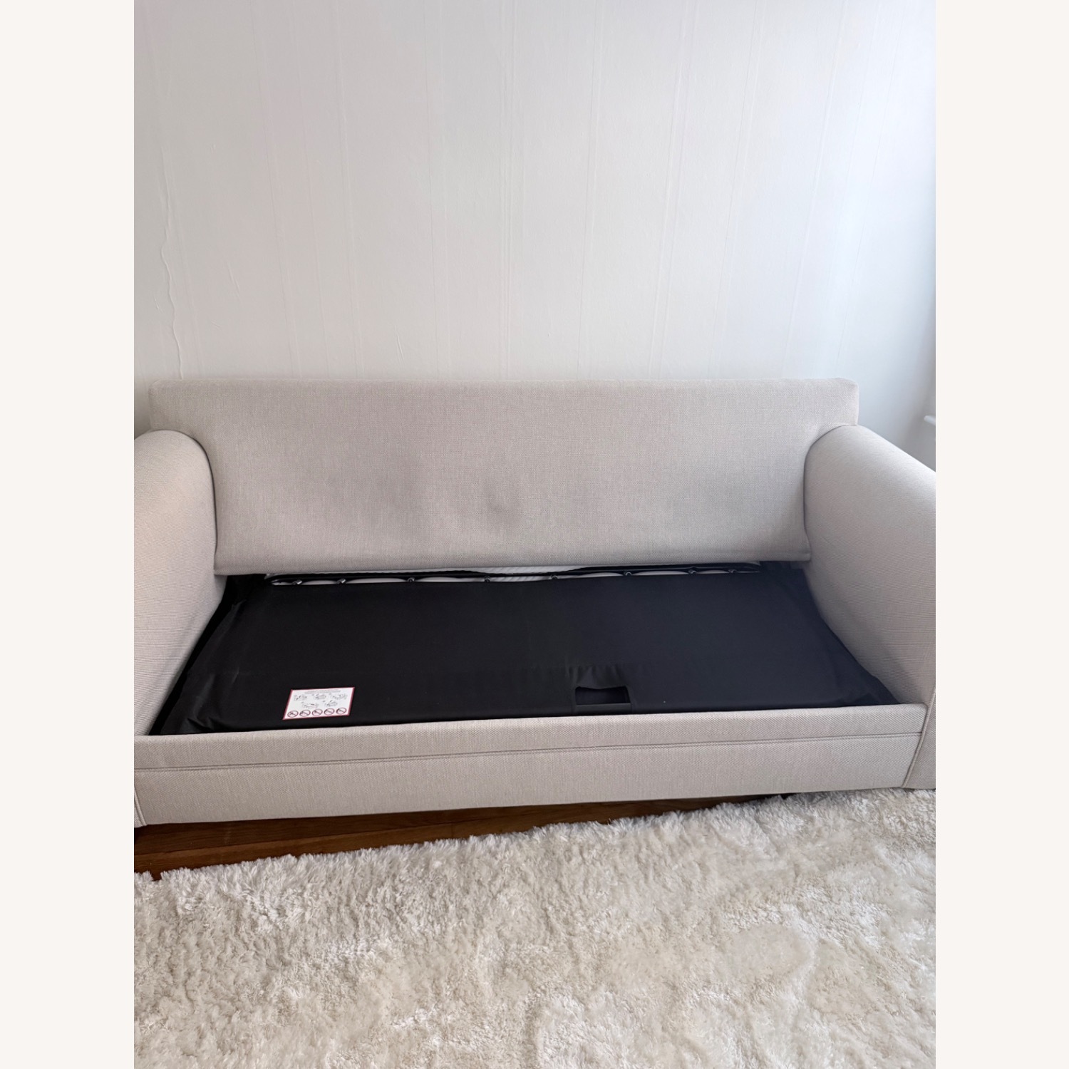 Bob's Discount Furniture Gold Fabric Sleeper Sofa - image-2